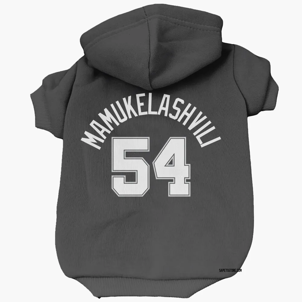 San Antonio Spurs Sandro Mamukelashvili Black Pet Hoodie for Dog & Cat