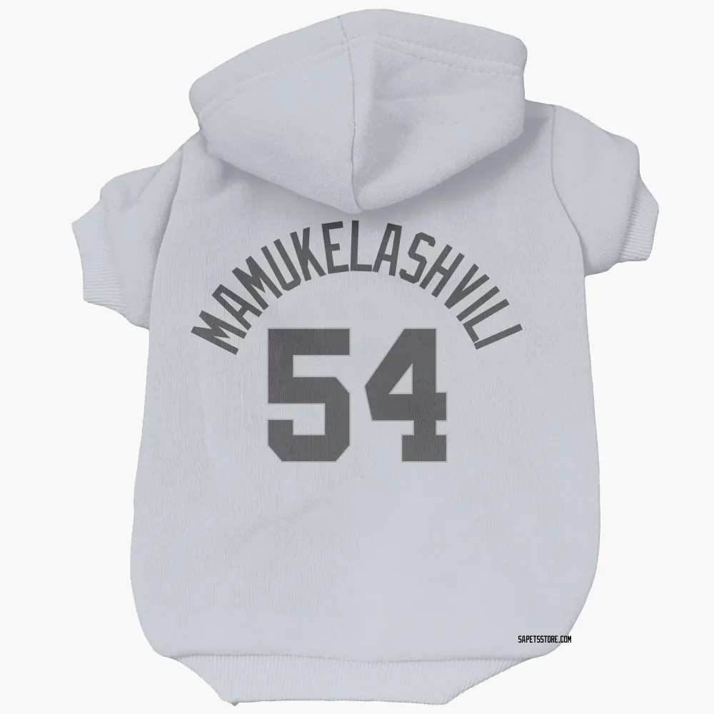 San Antonio Spurs Sandro Mamukelashvili Gray Pet Hoodie for Dog & Cat
