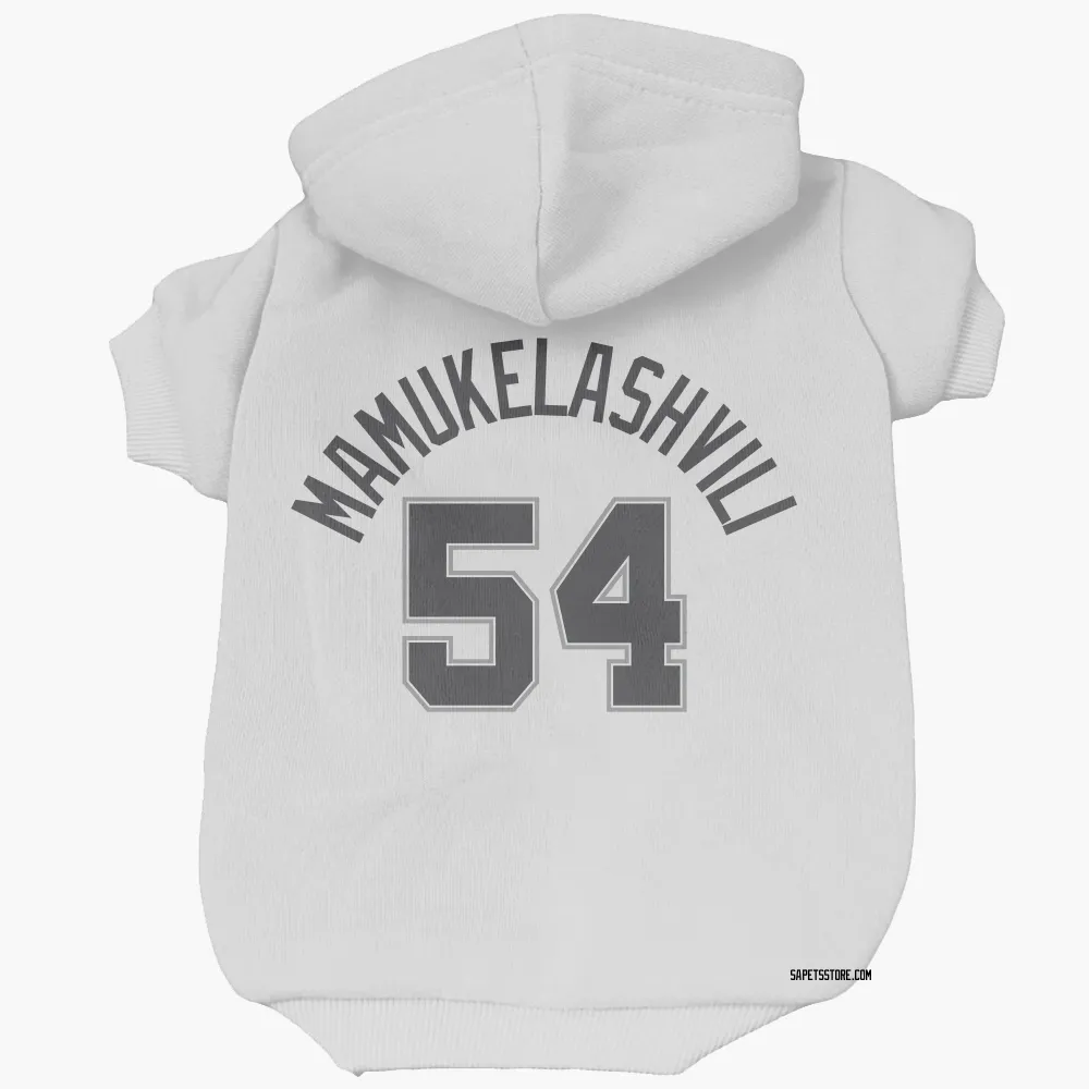 San Antonio Spurs Sandro Mamukelashvili White Pet Hoodie for Dog & Cat